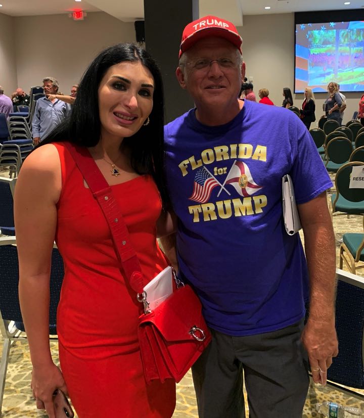 Tom Vail with Laura Loomer - Trump 45 Club, West Palm Beach, FL