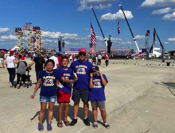 Vail family at Trump Rally in Sanford, FL (2020)