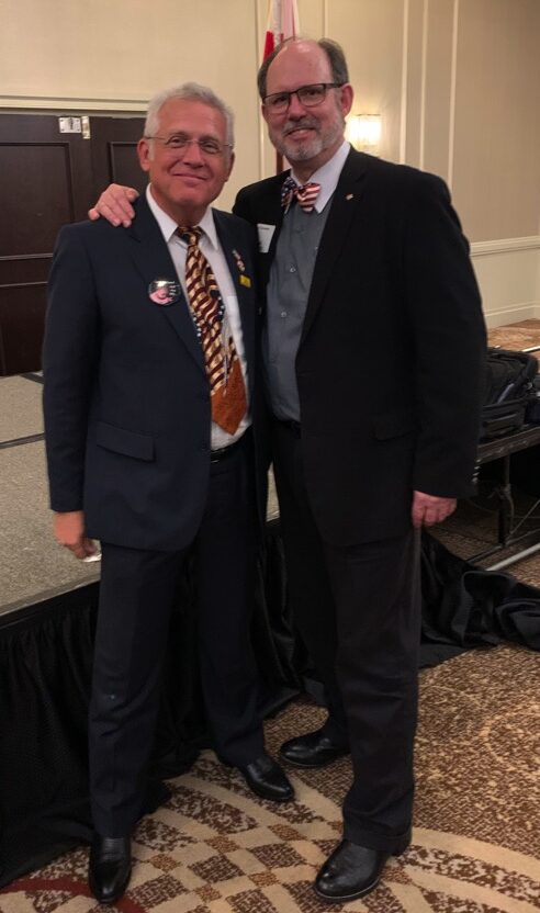 Tom Vail with Dr Frank at Florida Republican Assembly meeting in Orlando, May 2022