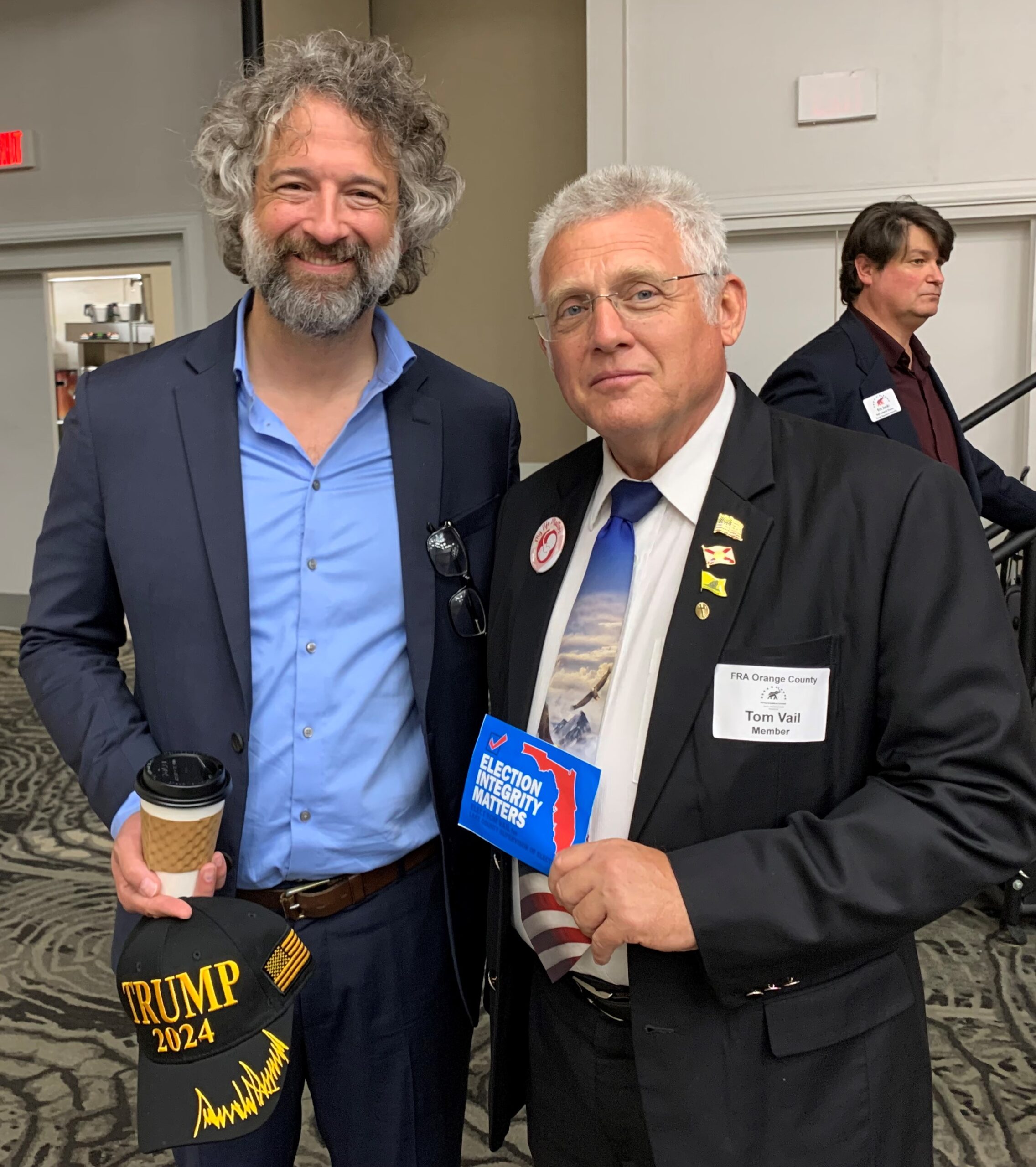 Tom Vail with David Clements in Orlando in February 2023