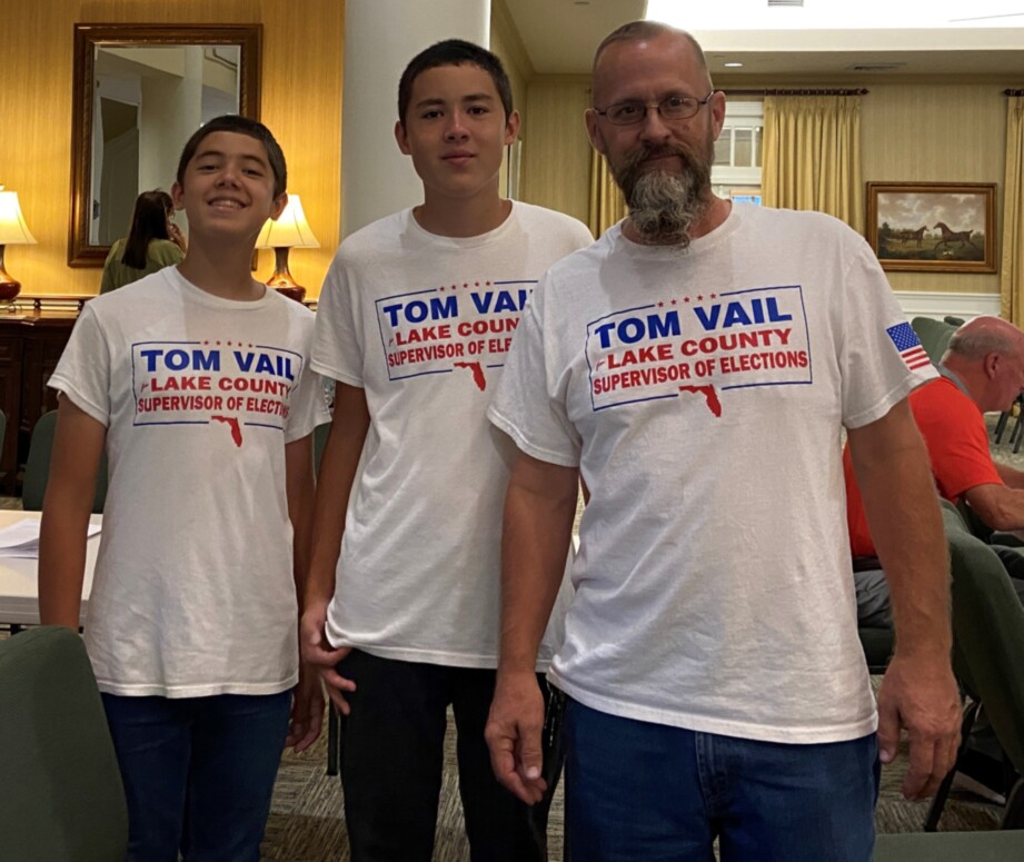 Tom Vail supporters at Lake County Republican Party meeting - June 2023