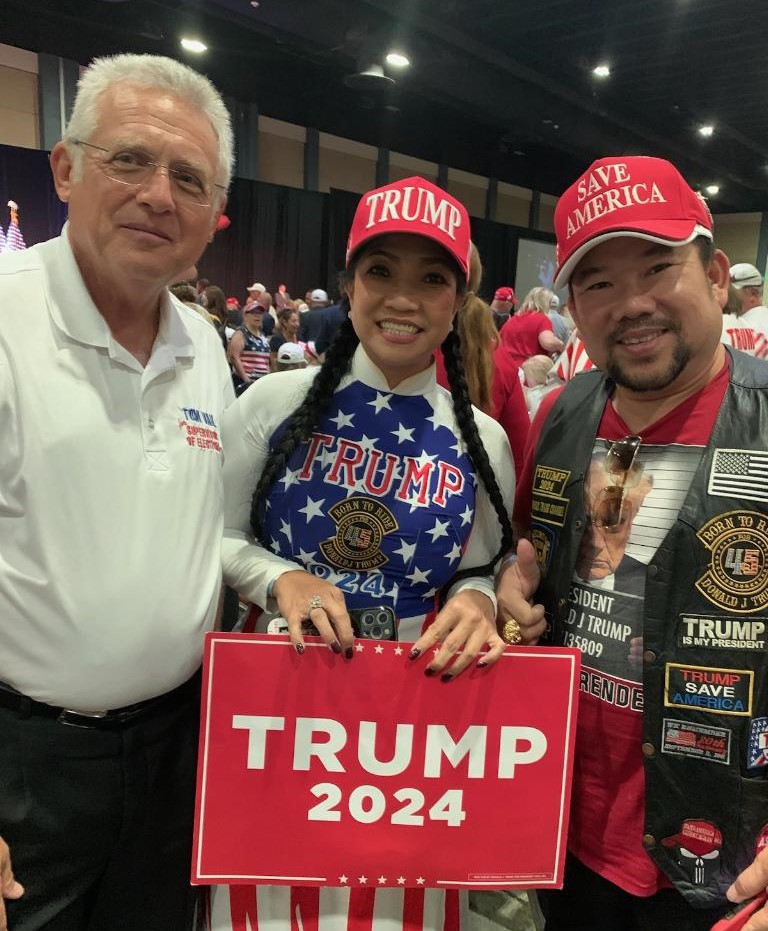 Tom Vail at Trump Rally in West Palm Beach Convention Center